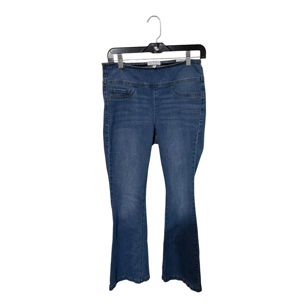 Sofia Jeans by Sofia Vergara Melisa Flare Medium Wash Pull On Denim Jeans Size 6 - Picture 1 of 5